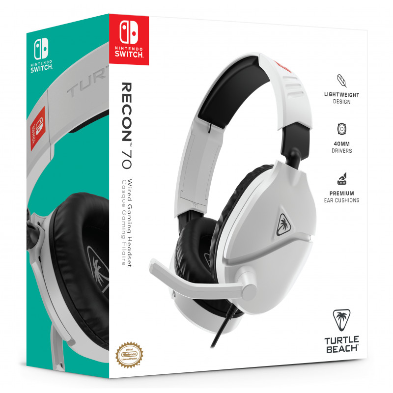 Headset gaming Turtle Beach Recon 70 NS branco (TBS-8001-15)