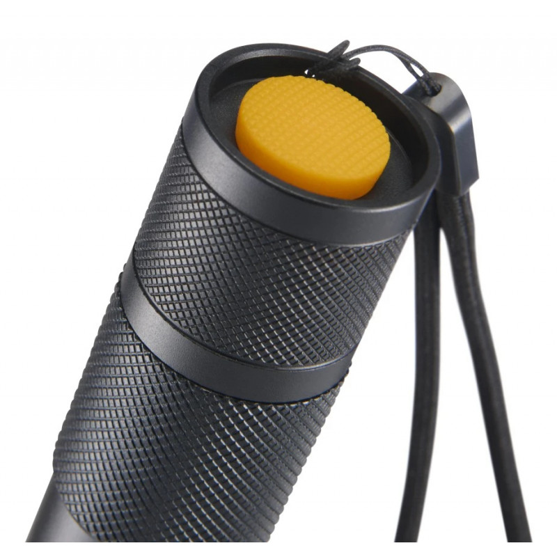 Lanterna LED Hama W200 2-em-1, 200 lm, foco zoom, 3 modos, preto