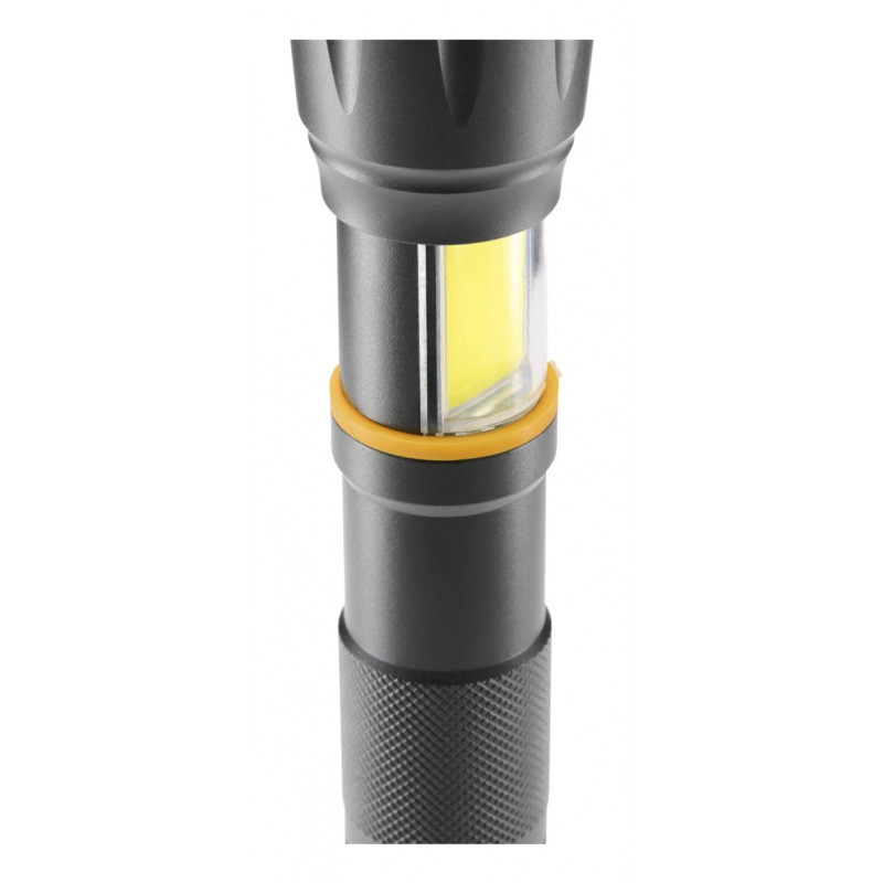Lanterna LED Hama W200 2-em-1, 200 lm, foco zoom, 3 modos, preto