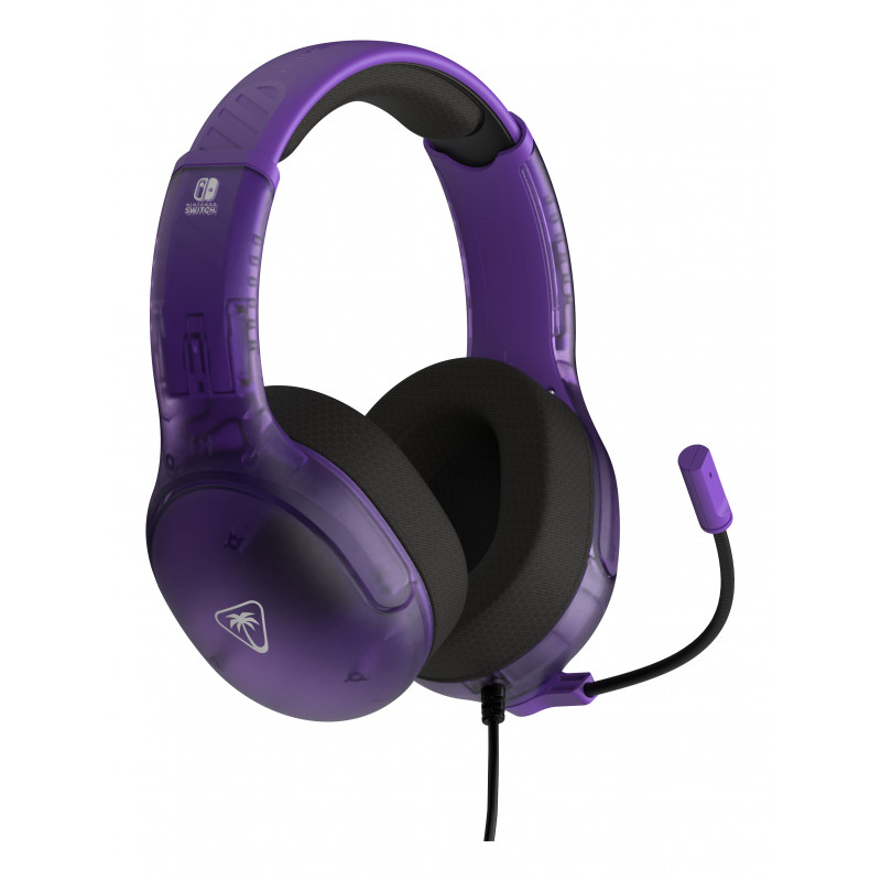 Headset de gaming com fios Turtle Beach Airlite Fit para Nintendo Switch - Ghost Lila TBS-8002-45