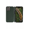 Capa flip dbramante1928 New York para Apple iPhone 14 Pro - Evergreen - couro integral sustentável