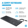 Teclado com fio HP 150 FI 664R5AA#ABX