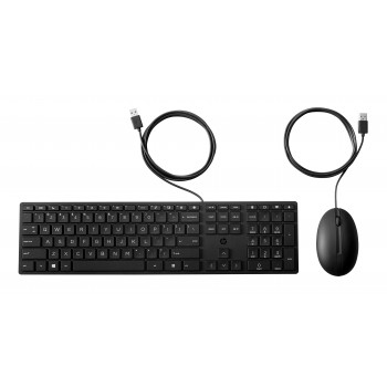 Conjunto de teclado e rato com fio HP Desktop 320MK, layout russo, preto 9SR36AA#ACB