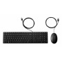 Conjunto de teclado e rato com fio HP Desktop 320MK, layout russo, preto 9SR36AA#ACB