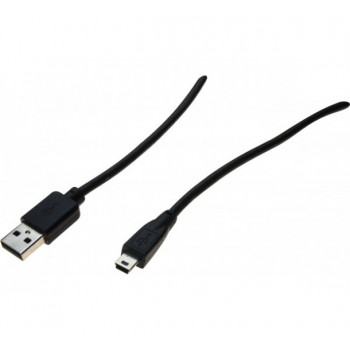 EXERTIS CONNECT Cabo Mini USB 2.0, ficha USB-A para ficha USB Mini-B 5-Pin, 1,0 m, preto 532516
