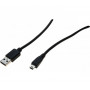 EXERTIS CONNECT Cabo Mini USB 2.0, ficha USB-A para ficha USB Mini-B 5-Pin, 1,0 m, preto 532516