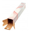 LEITZ Esselte tubos de envio quadrados dobráveis 75 x 75 x 750 mm, cartão canelado, empilháveis, para envio postal e arquivo, 10 unid. (20957)