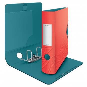 LEITZ Active Urban Chic dossiê de arquivo A4 82 mm vermelho-claro espuma de poliuretano aspeto duplo lombada redonda (1116-00-20)