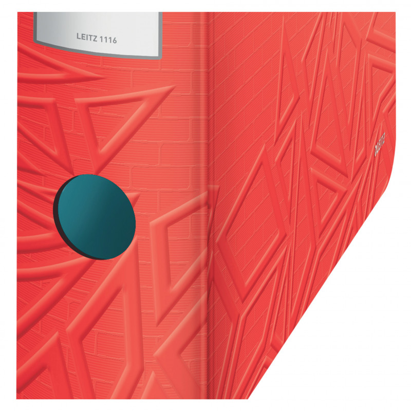 LEITZ Active Urban Chic dossiê de arquivo A4 82 mm vermelho-claro espuma de poliuretano aspeto duplo lombada redonda (1116-00-20)
