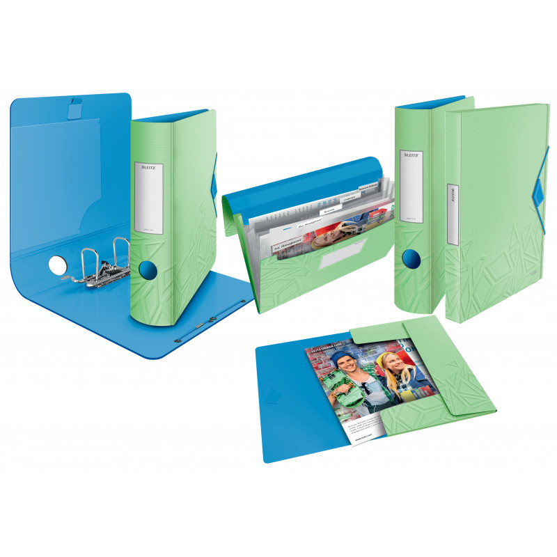 LEITZ Active Urban Chic dossiê de arquivo A4 82 mm verde-claro (1116-00-50)