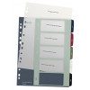 Leitz separador 1235 Style DIN A4 1-5 polipropileno multicolor 5 separadores extra-largos, imprimível em PC 1235-00-00
