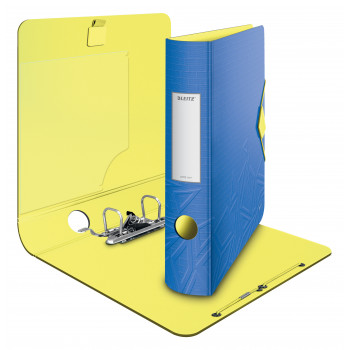 LEITZ Active Urban Chic dossiê de arquivo 65 mm Stratos cinzento A4 espuma de poliuretano lombada redonda aspeto duplo com furo para dedo (1117-00-32)