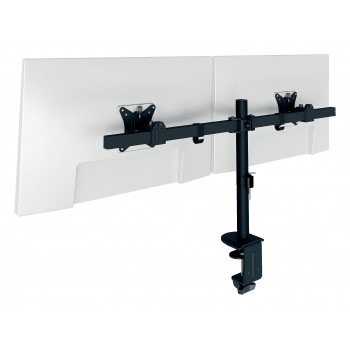 LEITZ Ergo Slim suporte para monitor duplo, fixação à mesa, preto 61640095