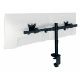 LEITZ Ergo Slim Suporte para dois monitores, com grampo de secretária, preto 61640095