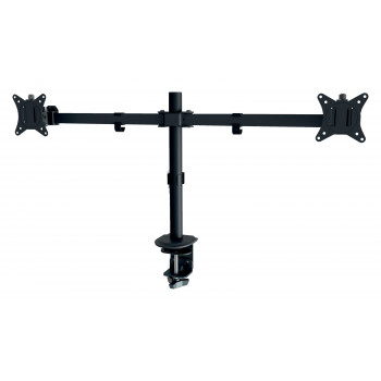 LEITZ Ergo Slim suporte para monitor duplo, fixação à mesa, preto 61640095