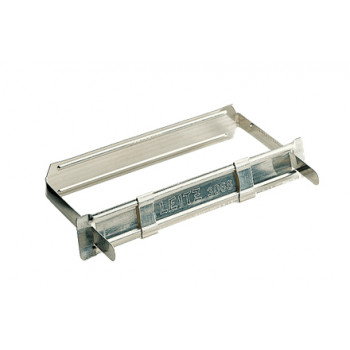 Leitz Mecanismo de fixação em metal com 2 cursores para furação padrão 80 mm, prateado, 50 unid. (3068-00-00)