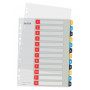 Leitz Cosy A4 conjunto de separadores impressos, 1-12, PP, multicolor 12480000