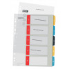 Leitz 12400000 Índice numérico, A4, 10 separadores, polipropileno, separadores cinzentos, corpo transparente, furação universal