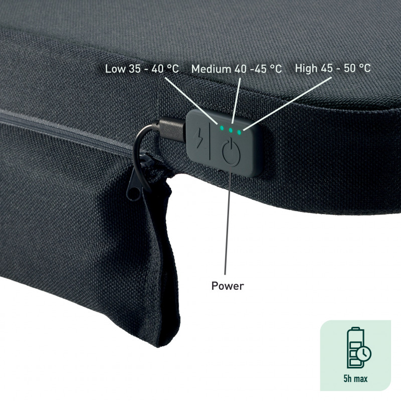 LEITZ iComfi Almofada térmica, cinzento escuro 51910089
