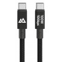 BLACK ROCK cabo de carregamento e dados USB-C para USB-C, 100 W Power Delivery, 10 Gbit/s, 1,2 m, preto 00201765