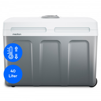 Arca frigorífica termoelétrica MEDION MD13102 TC45 40L cinzento - arrefece e aquece, 12V/220-240V/5V USB 50078386