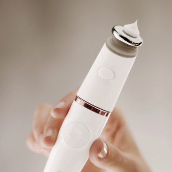 Braun FaceSpa Pro 921 Depiladora facial 3 em 1, escova de limpeza e aparelho de tonificação, bronze-branco