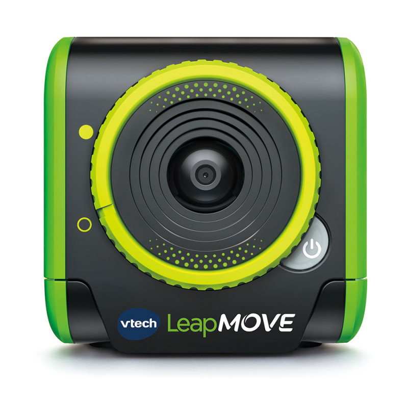 VTech LeapMOVE Monitor de fitness para crianças com jogos e desafios, LCD a cores, resistente a salpicos, recarregável, azul/verde 80-618704