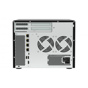 QNAP TVS-H877AX-R5-16G NAS QuTS hero de 8 baías, AMD Ryzen V1500B, 16GB RAM, 2x2.5GbE, montagem em rack 2U