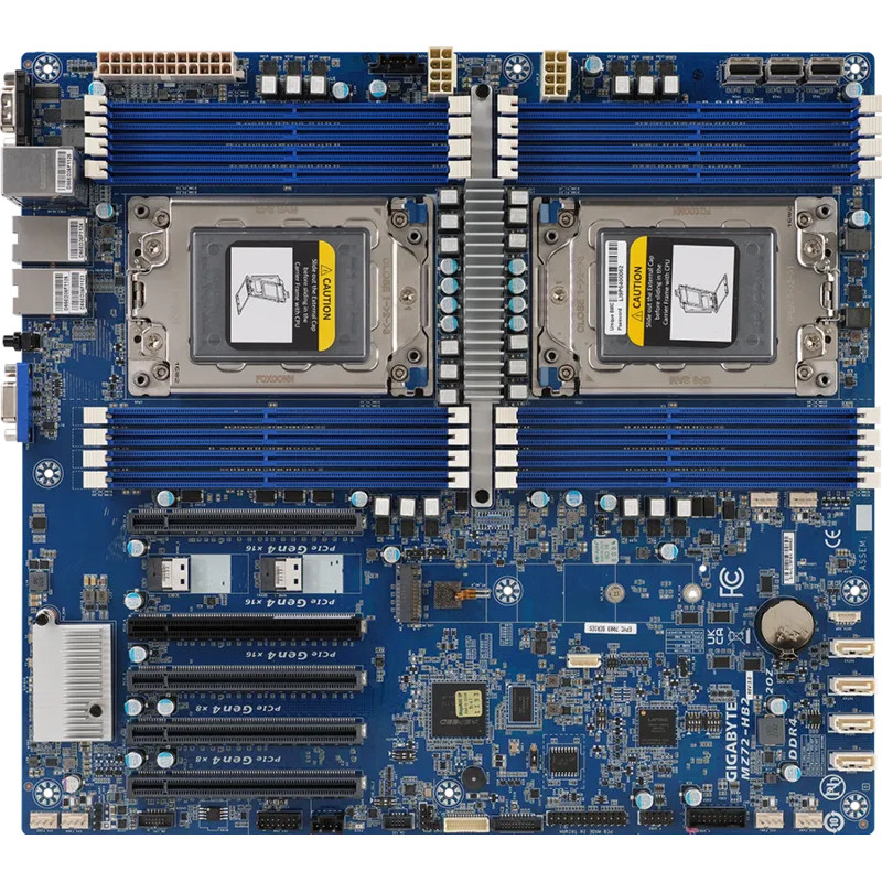 GIGABYTE MZ72-HB2 (Rev. 3) Placa-mãe de servidor AMD EPYC E-ATX 9MZ72HB2NR-00-3