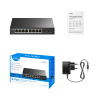 Switch Gigabit Ethernet Cudy GS108ES2 de 8 portas com 2 uplinks SFP