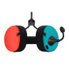 Headset de gaming estéreo com fios PDP Gaming LVL40 para Nintendo Switch, azul/vermelho