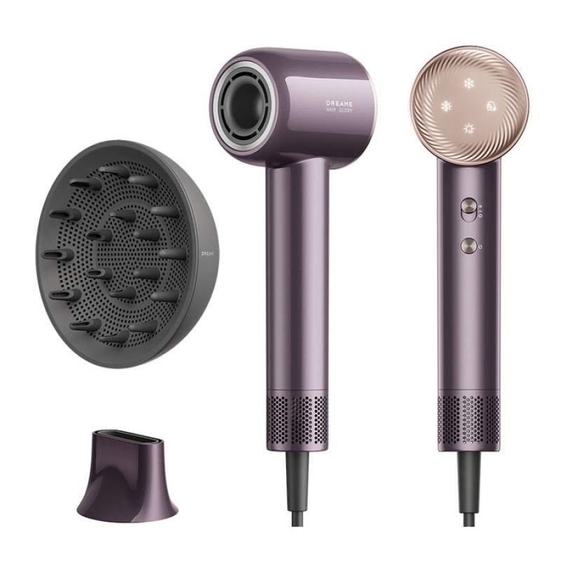 Dreame Hair Glory Combo secador de cabelo roxo (AHD6A)