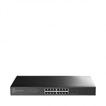 Switch Gigabit Ethernet Cudy GS1016ES2 de 16 portas com 2 uplinks SFP