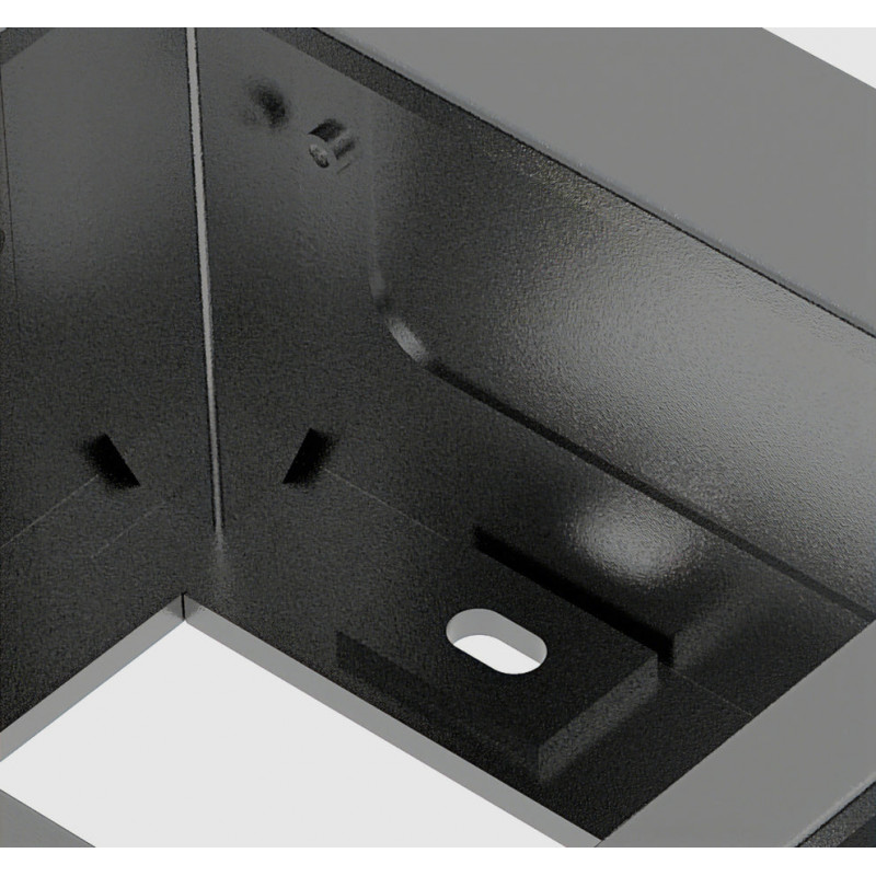 Base anti-roubo MANHATTAN para armário de carregamento de 16 baías, preto 181358
