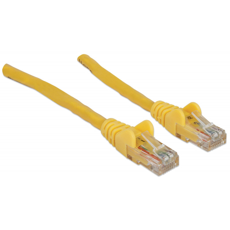 Cabo de rede Cat6 UTP Intellinet, 2 x RJ-45, moldado, 7,5 m, amarelo (342391)