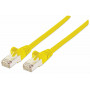 Cabo de rede Cat.7 SFTP Intellinet High Performance, 15 m, ficha RJ-45 para ficha RJ-45, amarelo, sem halogéneos, snagless 741125