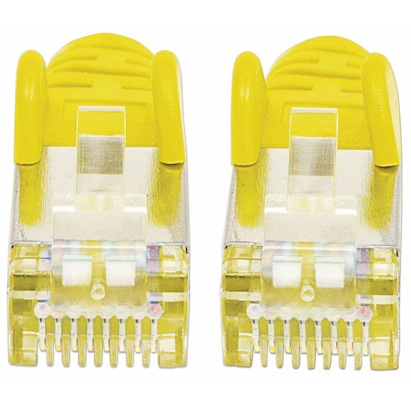 Cabo de rede Cat.7 SFTP Intellinet High Performance, 15 m, ficha RJ-45 para ficha RJ-45, amarelo, sem halogéneos, snagless 741125