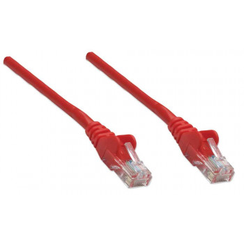 Intellinet Cabo de rede Cat6 UTP, RJ45, moldado, 1,5 m, vermelho 342155