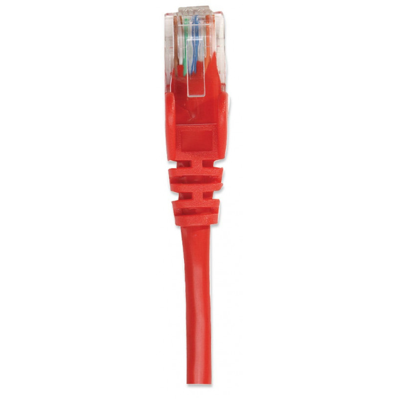 Intellinet Cabo de rede Cat6 UTP, RJ45, moldado, 1,5 m, vermelho 342155