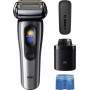 Braun NEVO 17000cc Máquina de barbear elétrica com estação Clean&Charge, 5 modos, cabeça de corte 360°, cromado/prateado 349659