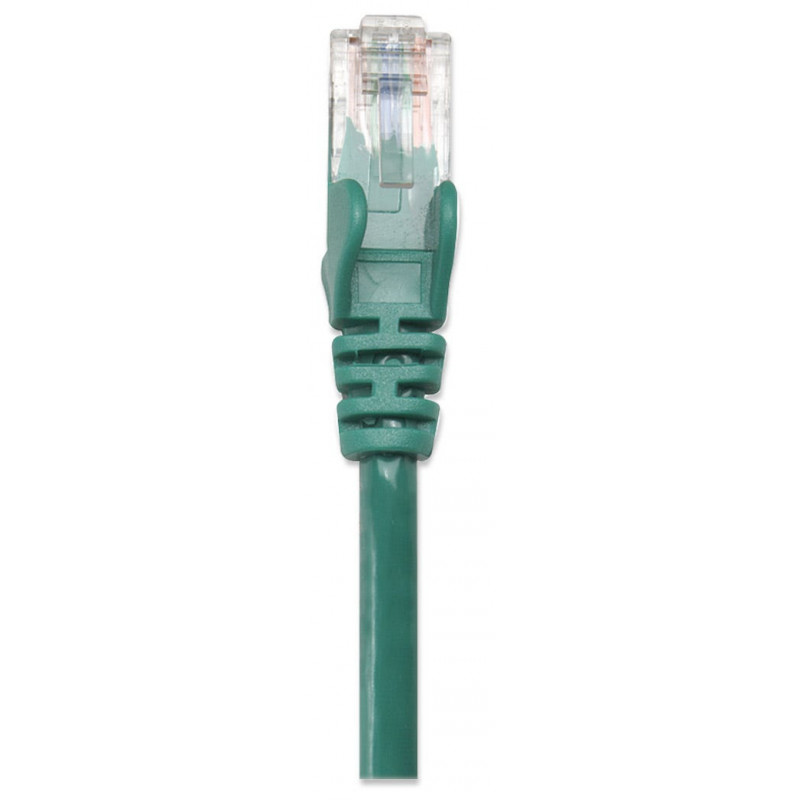 Intellinet Cabo de rede Cat6 UTP, 2 x RJ-45, moldado, 15,0 m, verde (342537)
