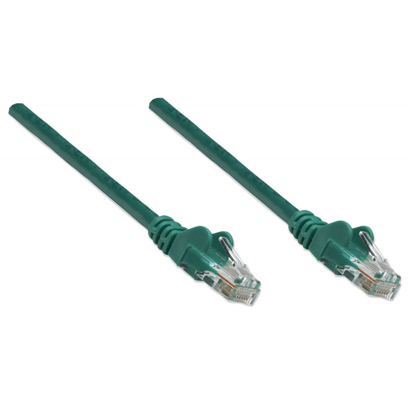 Cabo de rede Cat6 UTP Intellinet, 2 x RJ-45, moldado, 5,0 m, verde (343718)