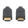 Cabo HDMI High-Speed com Ethernet MANHATTAN CL3 4K@60Hz para instalações encastradas, 10 m, Preto 356992