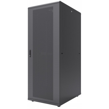 Armário de rede Intellinet 42U 19 polegadas, Preto RAL 9005, 600x1000mm, porta de vidro com fechadura 713733