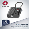 Cellularline TRACY LOCK Cadeado inteligente com rastreador Bluetooth via Apple Find My, preto 61302