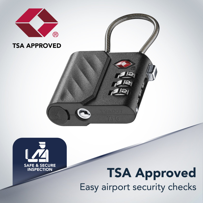 Cellularline TRACY LOCK Cadeado inteligente com rastreador Bluetooth via Apple Find My, preto 61302