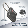 Cellularline TRACY LOCK Cadeado inteligente com rastreador Bluetooth via Apple Find My, preto 61302