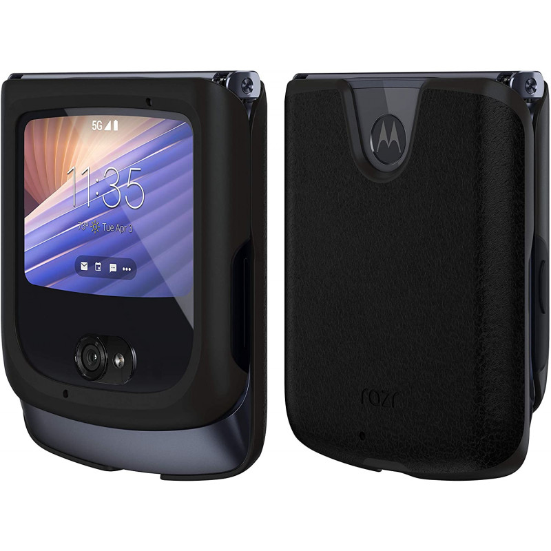 Estojo em pele Motorola preto para Motorola RAZR - PG38C03190