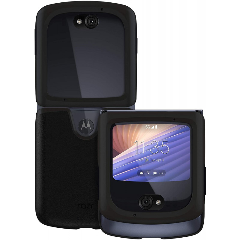 Estojo em pele Motorola preto para Motorola RAZR - PG38C03190