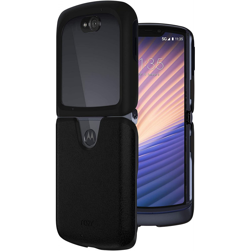 Estojo em pele Motorola preto para Motorola RAZR - PG38C03190